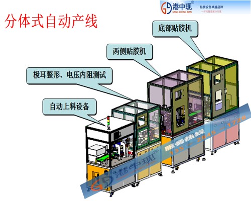 分体式全自动测试贴胶产线